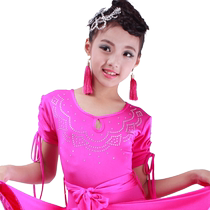 Feimei Latin clothing childrens and girls practice clothes new style Latin dance skirt childrens Latin dance regulations competition clothing
