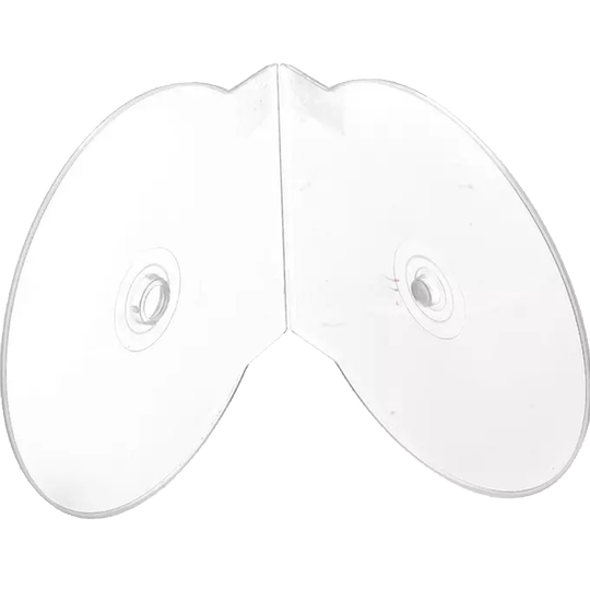 Verdickte, halbrunde, fächerförmige CD-Box