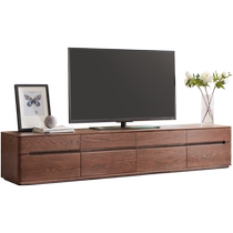 Sources wood-speak solid wood TV cabinet modern minimalist TV enclosure Nordic white oak wood ground cabinet Living room Creative short cabinet