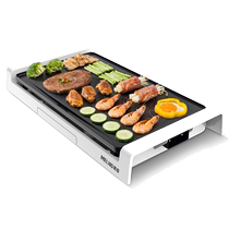 Meiling barbecue grill barbecue plate electric grill household non-stick barbecue machine Korean rectangular multi-function Teppanyaki