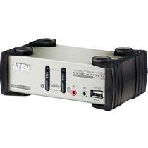 ATEN macro positive CS1732B 2 ports USB KVM KVM support audio usb extenders périphériques périphériques vga distributeur 10% 2 switcher