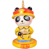 Qingkura Beijing Sichuan Featured Creative Giant Panda Forbidden City Clay Man Paparazzi China Wind Decoration Swing Piece desktop gift