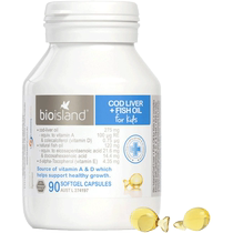 bio island Australia imports dha deep sea cod liver oil capsules for infants and young children 90 capsules