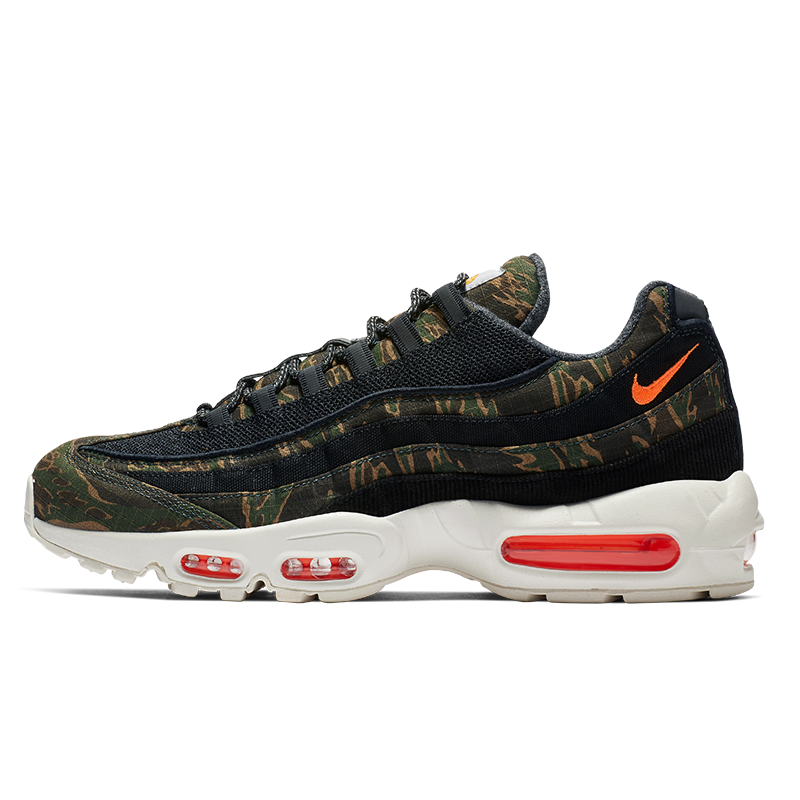 即決 NIKE×CARHARTT WIP AIR MAX 95 迷彩 カモ サイズ 26.5cm 国内正規品 エアマックス カーハート コラボ AV3866-001 　 Nike Air Max 95 Carhartt WIP \u0027Black Sail \u0026 Total Orange\u0027 Release