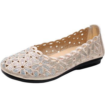 New summer breathable mesh hollow soft sole beanie shoes