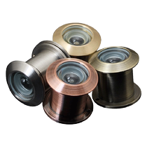 Old-fashioned anti-theft door all-copper cats eye high-definition thickened large viewing angle clear glass lens hotel home cats eye all-copper