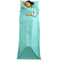 Travel hotel sleeping bag adult solid color outdoor extra light portable double single sanitary Korean cotton liner