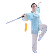 武术表演剑太极软剑成年晨练剑儿童剑男女木柄专业比赛剑未开刃