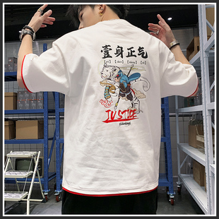 凯兰登 宽松纯棉短袖t恤