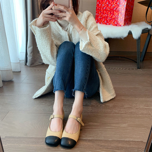 王小毒复古小香风玛丽珍鞋女