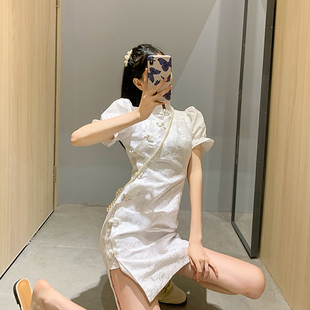 诱昧 夏季新款法式复古改良旗袍