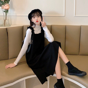 洛丽塔黑色吊带连衣裙