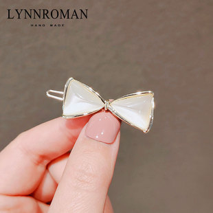 LYNNROMAN 仿猫眼蝴蝶结发夹