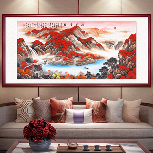 聚鑫阁 纯手绘真迹山水画挂画