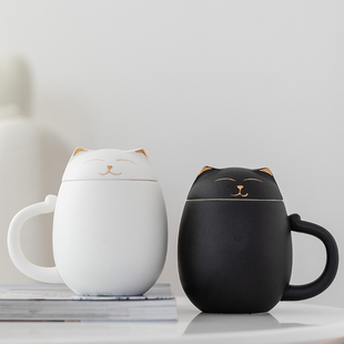 一品仟堂 咖啡杯简约杯子陶瓷杯