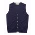 REGATTA CLUB mùa thu không tay áo len nam V-Cổ cardigan vest Người Anh giản dị vest đơn giản Dệt kim Vest