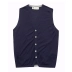 REGATTA CLUB mùa thu không tay áo len nam V-Cổ cardigan vest Người Anh giản dị vest đơn giản đồ vest Dệt kim Vest