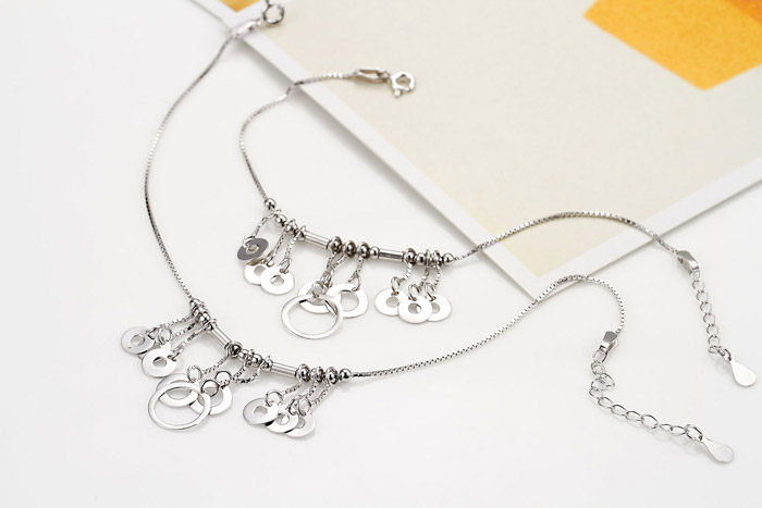 Bracelet de cheville Femme en Argenterie - Ref 3101971 Image 11