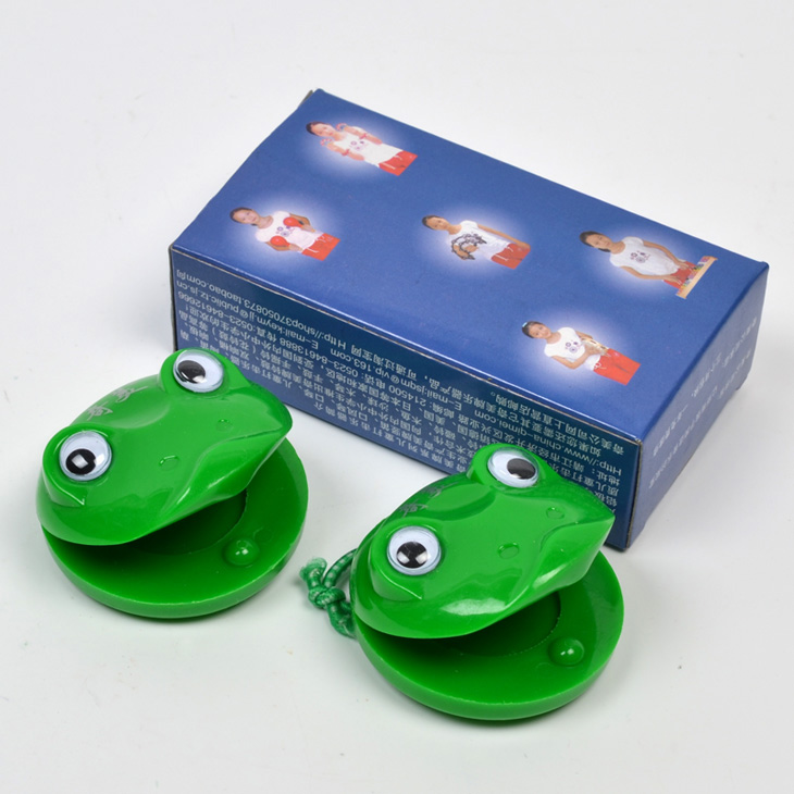 Castanets nhạc cụ Chimei ếch nhựa Bàn nhảy tròn Bàn tròn cho trẻ em nhạc cụ gõ Bộ đồ chơi Castanets - Đồ chơi nhạc cụ cho trẻ em đàn trẻ em giá rẻ