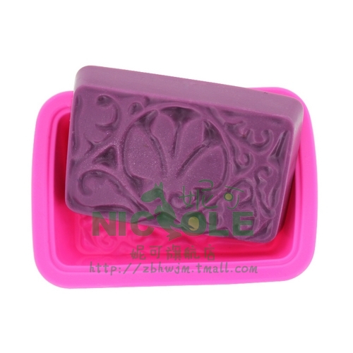 Nicole Handmade Soap Mold Khuôn đơn Silicone Khuôn DIY Handmade Soap Silicone Khuôn tùy chỉnh B0132 khuôn bánh flan