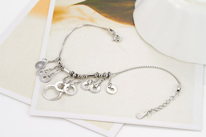 Bracelet de cheville Femme en Argenterie - Ref 3101971 Image 9