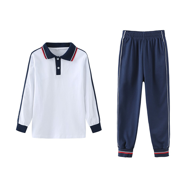 广州海珠区小学生校服纯棉速干行动夏季短袖短裤长裤套装公立校服