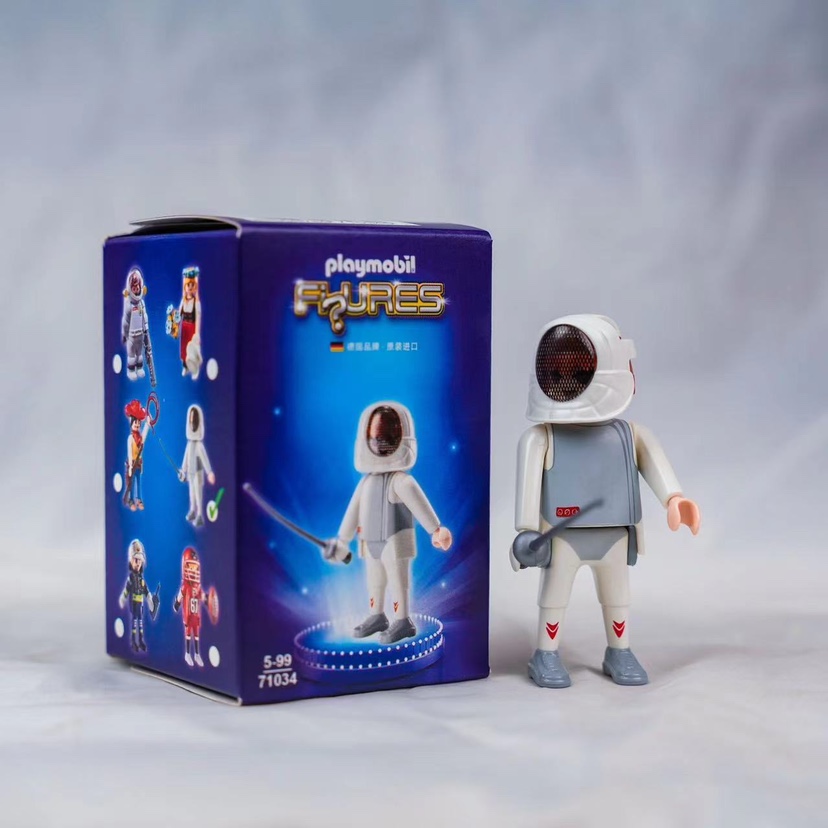 playmobil摩比世界2022明盒人偶击剑手弗雷迪71034