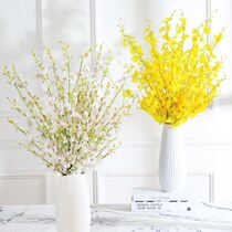 Dancing orchid artificial flower rose artificial flower set European style dried bouquet home living room dining table TV cabinet decoration ornaments