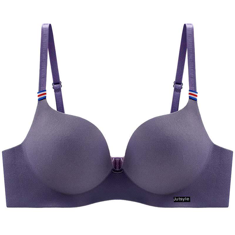 文胸无痕内衣女小胸聚拢收副乳上托调整型学生超薄款无钢圈胸罩