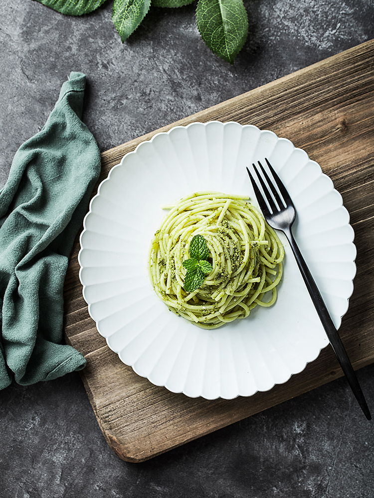INS the Nordic idea contracted ceramic dish household move Japanese pasta cooking breakfast hotel customization