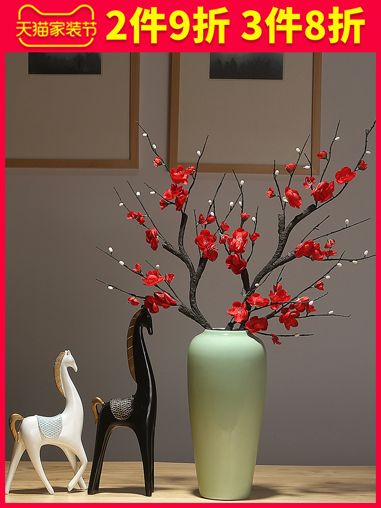 Jingdezhen ceramic decoration ideas dried flowers sitting room mesa vases, flower arranging flowers is I and contracted sitting room adornment