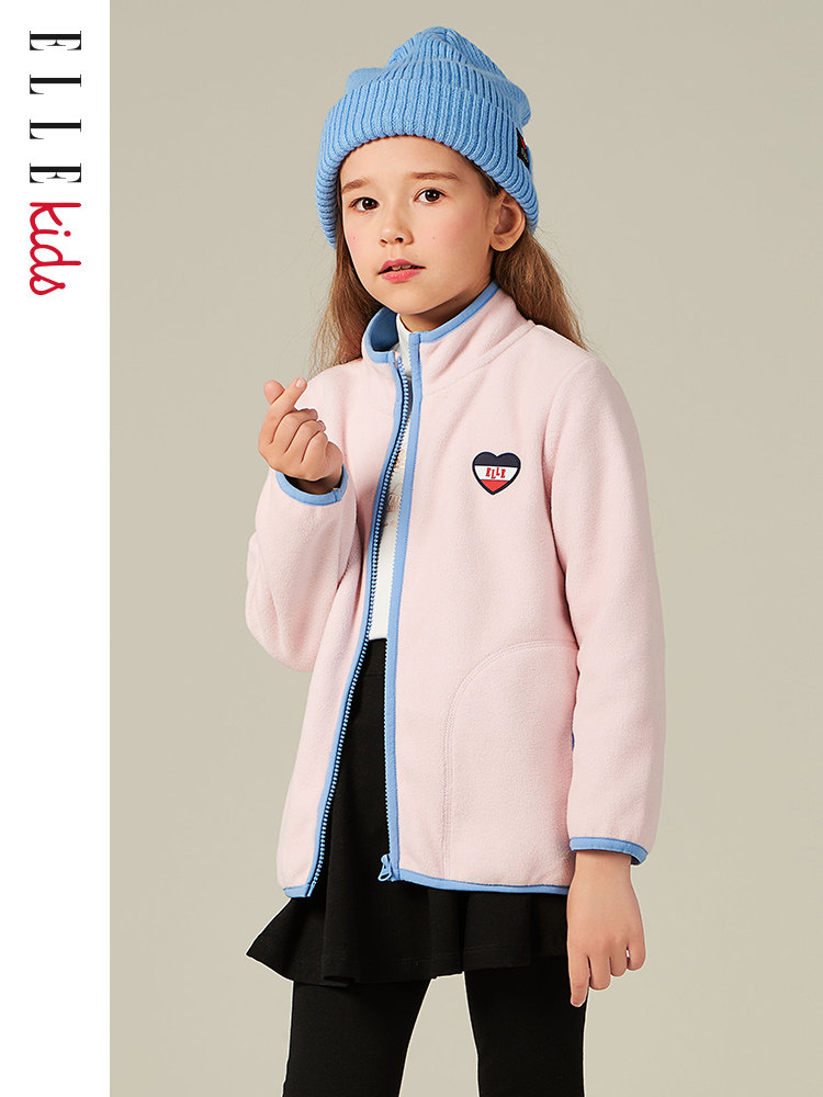 ELLE Kids 20年秋季新款 摇粒绒 儿童外套 天猫优惠券折后￥69包邮（￥139-70）男、女童110~160码多色可选