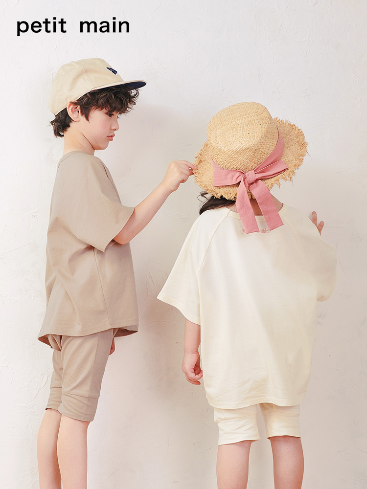 petit main 21年夏季新款 儿童短袖短裤二件套 天猫优惠券折后¥69包邮(¥119-50) 90~140码3色可选