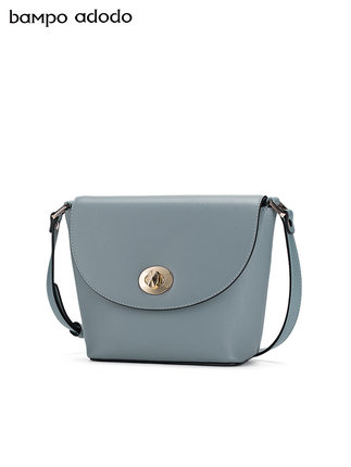 半坡牛皮包包女简约个性水桶包百搭夏季斜挎包