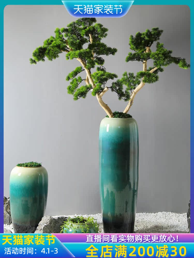 The New Chinese jingdezhen ceramic vase sitting room adornment ornament store cupboard flower flower implement sales department furnishing articles