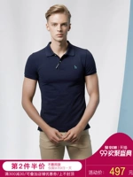 Hazzys Hajis mùa hè cotton ngắn tay T-Shirt nam màu rắn POLO áo sơ mi giản dị Slim Hàn Quốc phiên bản của xu hướng áo sơ mi áo có cổ