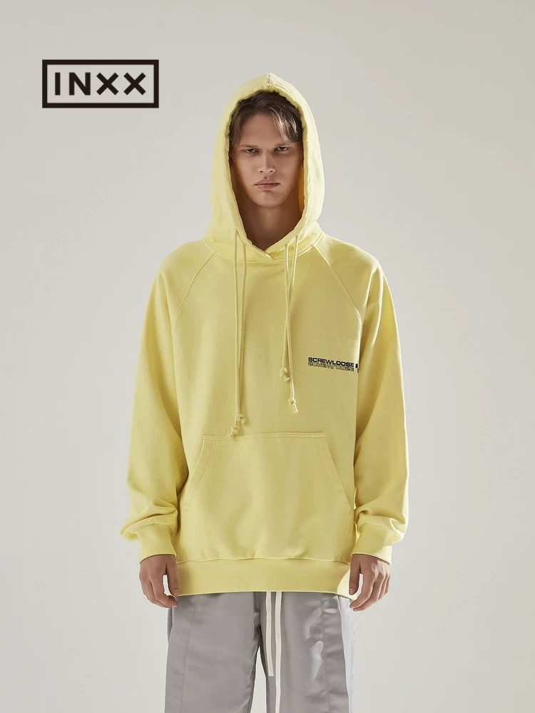 [Inxx] Screw Loose idealist Duibai series tide brand new couple printed hooded sweater