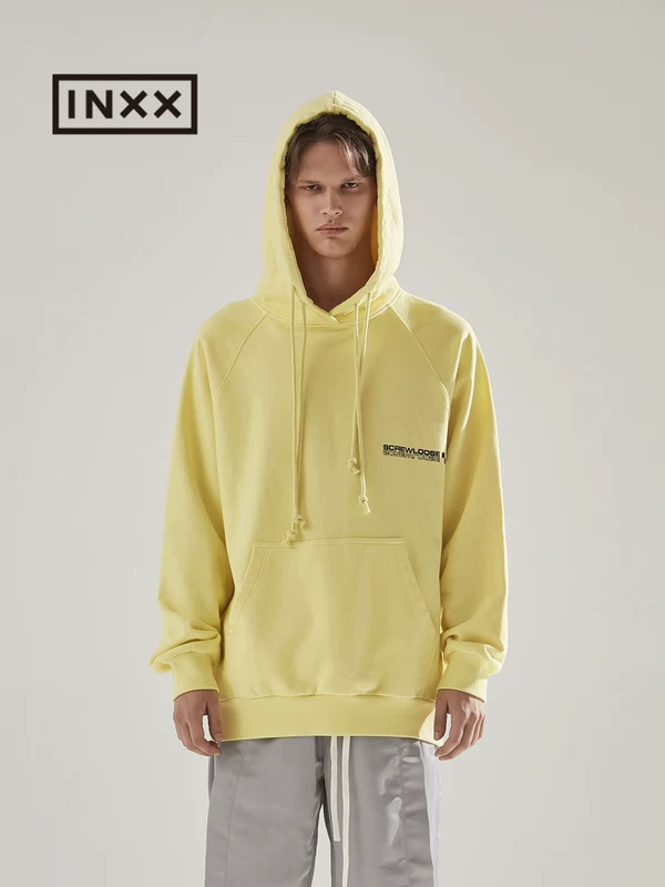 [Inxx] Screw Loose idealist Duibai series tide brand new couple printed hooded sweater