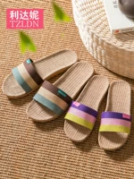 Mùa hè nhà linen dép đi trong nhà nữ mùa hè 2018 mới trong nhà các cặp vợ chồng nhà non-slip dày dưới ladies dép nam dép mang trong nhà tắm