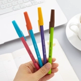 Импортная шестиугольная шариковая ручка, плавная ручка-роллер, черное ретро масло для загара, канцтовары, в корейском стиле, оптовые продажи