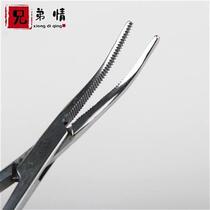 Raft fishing stainless steel hemostatic pliers n hook remover w hook remover elbow straight head fishing hook remover anti-slip clip needle remover