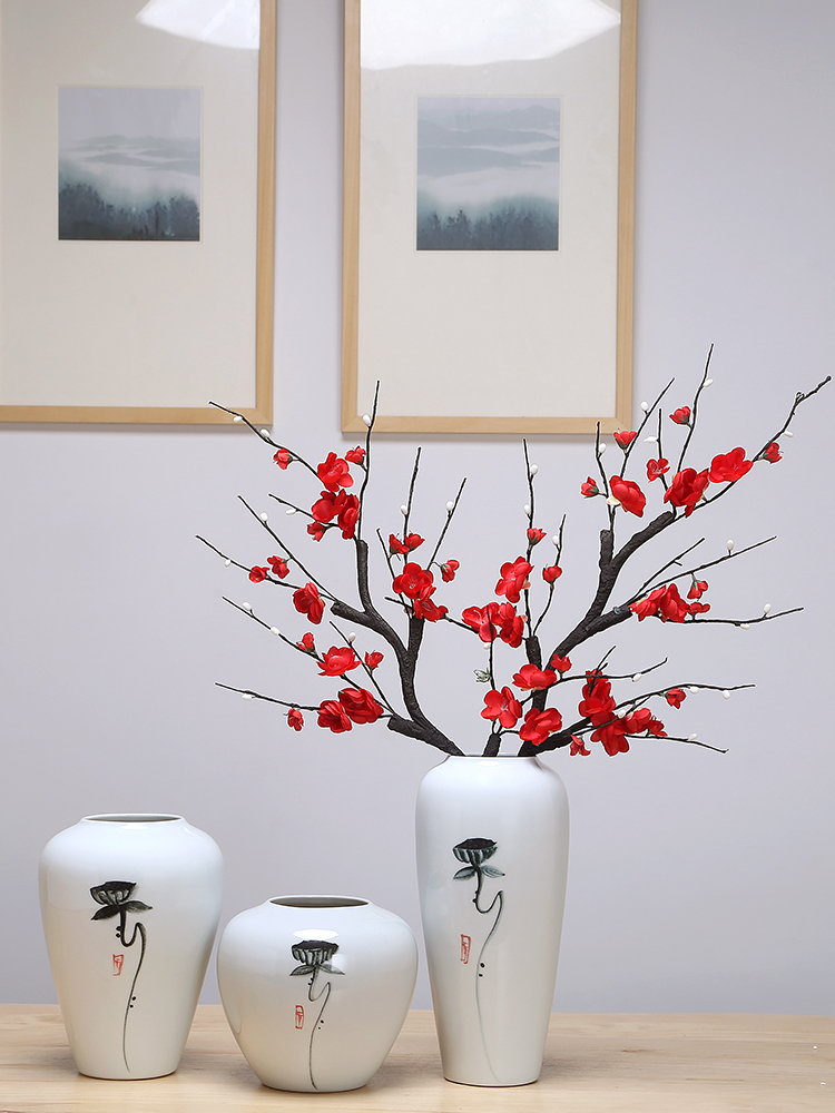 Jingdezhen ceramic vases, sitting room of I and contracted style furnishing articles of dried flower arranging flowers wine porch home decoration
