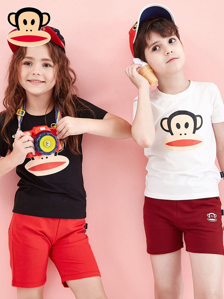 Paul Frank 大嘴猴 儿童圆领短袖T恤 天猫优惠券折后￥39包邮（￥89-50）男、女童105~160码多款可选