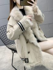 Одежда из меха 派克服2020冬季新狐狸毛皮草内胆正版中长款年轻款工装外套女大衣
