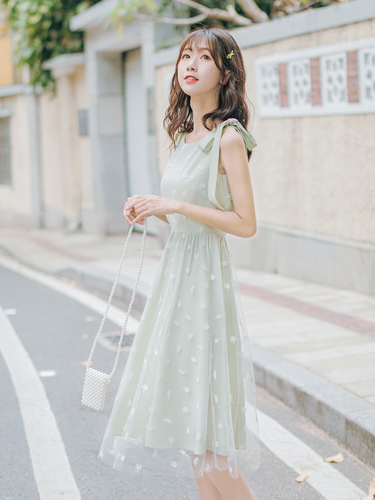 Robe été Mousseline de soie - Ref 3429008 Image 1