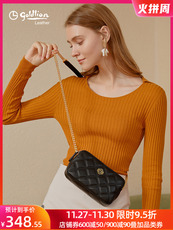 Сумка 金利来女包2020新款单肩斜挎细链条菱格小包时尚质感高级感包包潮