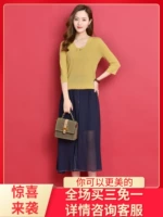 Áo len len nữ tay dài 2019 thu đông hợp thời trang áo len rộng rãi lười gió đan áo blouse nữ cao cấp - Áo len cổ chữ V áo cardigan