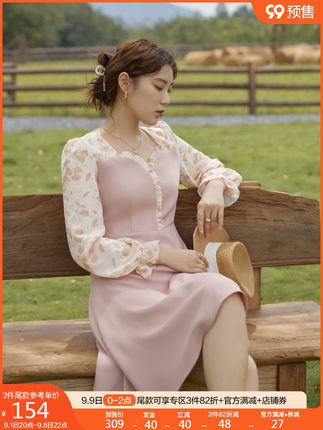 【炽爱在秋系列】独束大码温柔风气质连衣裙2021秋胖MM显瘦茶歇裙-tmall.com天猫 【炽爱在秋系列】独束大码温柔风气质连衣裙2021秋胖MM显瘦茶歇裙-tmall.com天猫