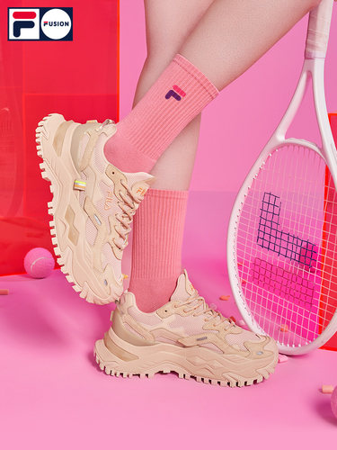 欧阳娜娜同款 FILA FUSION斐乐T12W135211F 硬糖厚底老爹鞋