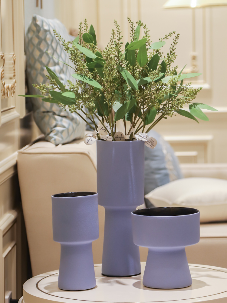 I and contracted Nordic mesa of art ceramic vases, flower implement simple fashion decoration decorative soft outfit example room